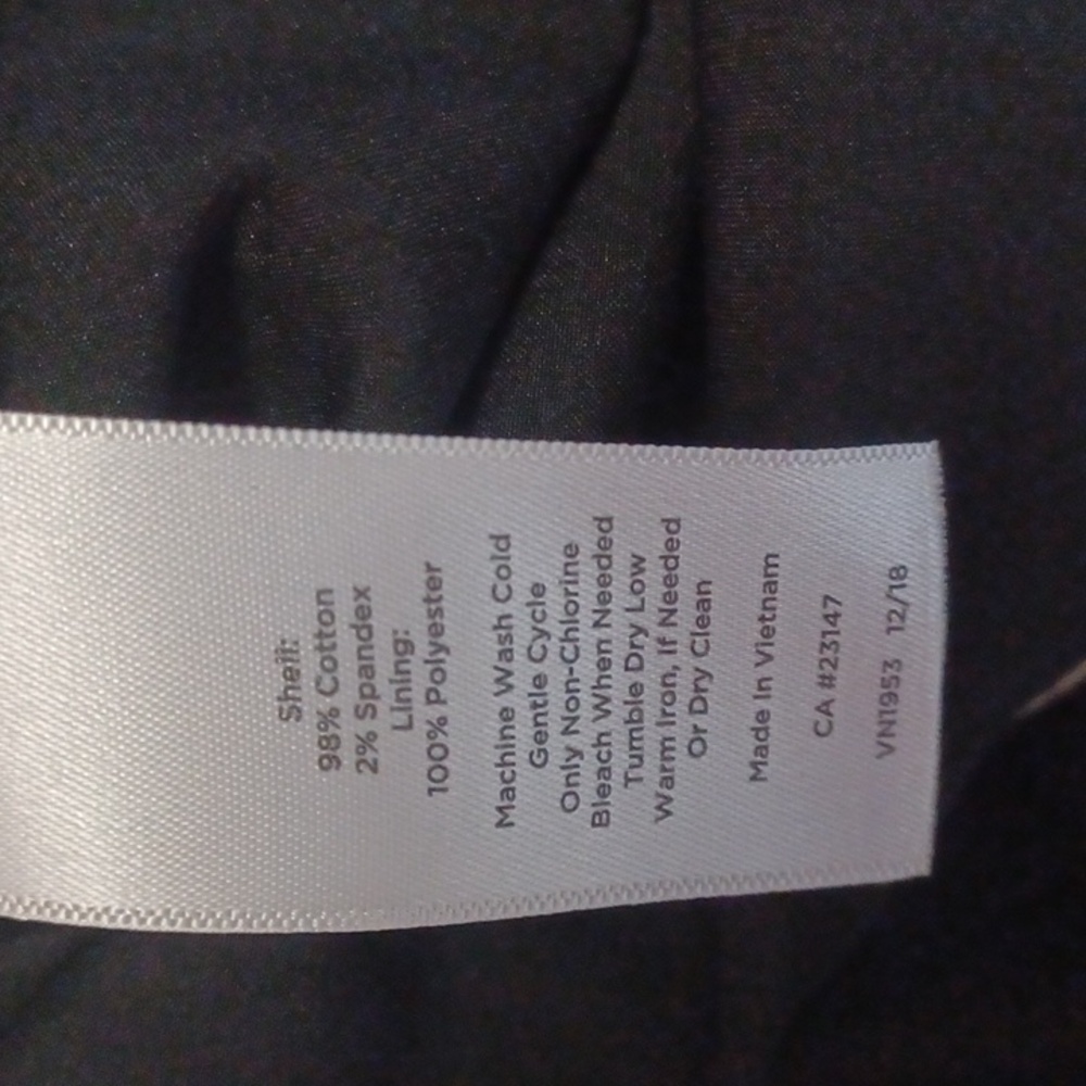 Talbots Black and White Floral Bateau Neckline Short Sleeve Sheath Dress Size 4 - Picture 13 of 14